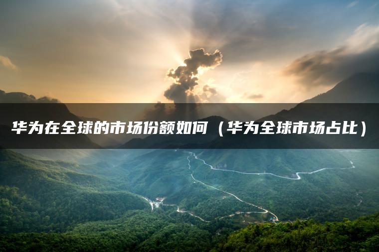 华为在全球的市场份额如何（华为全球市场占比）